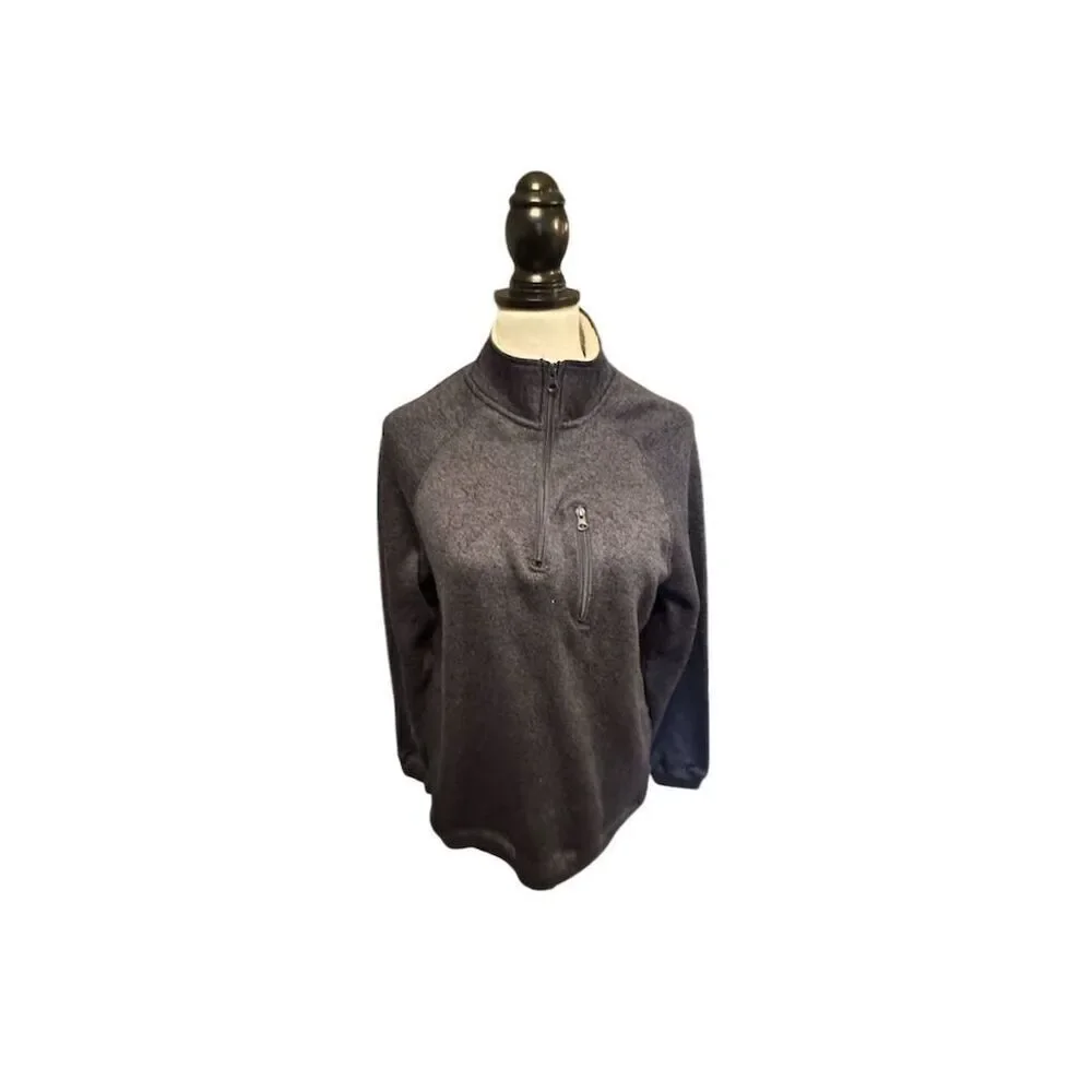 Old River Men's 1/4 Zip Navy Blue Pullover Sweater Size M Casual Knit